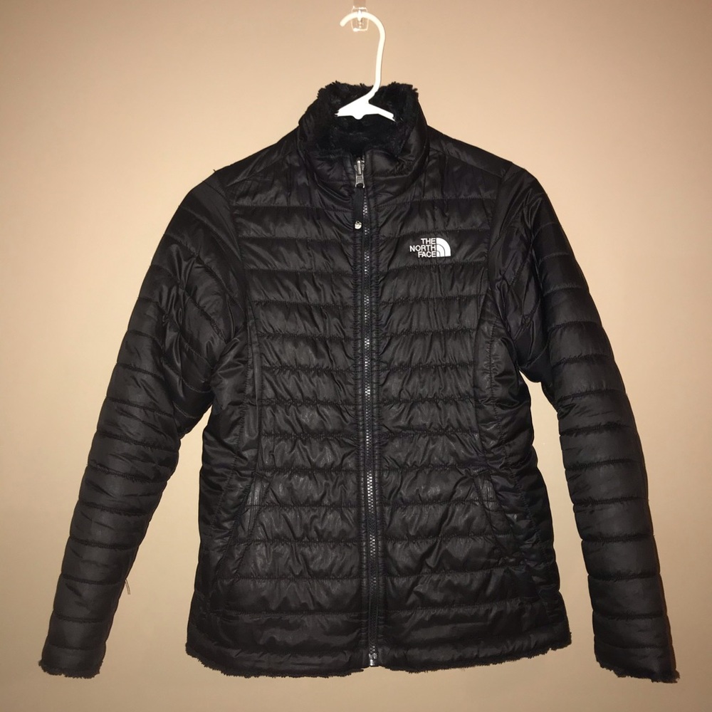 Girls North Face Mossbud Swirl Reversible Jacket